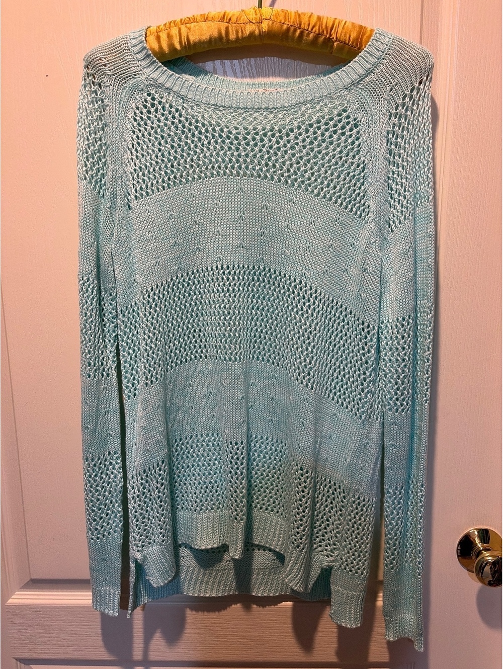 SO Heritage Light Blue Knit Sweater Size Large